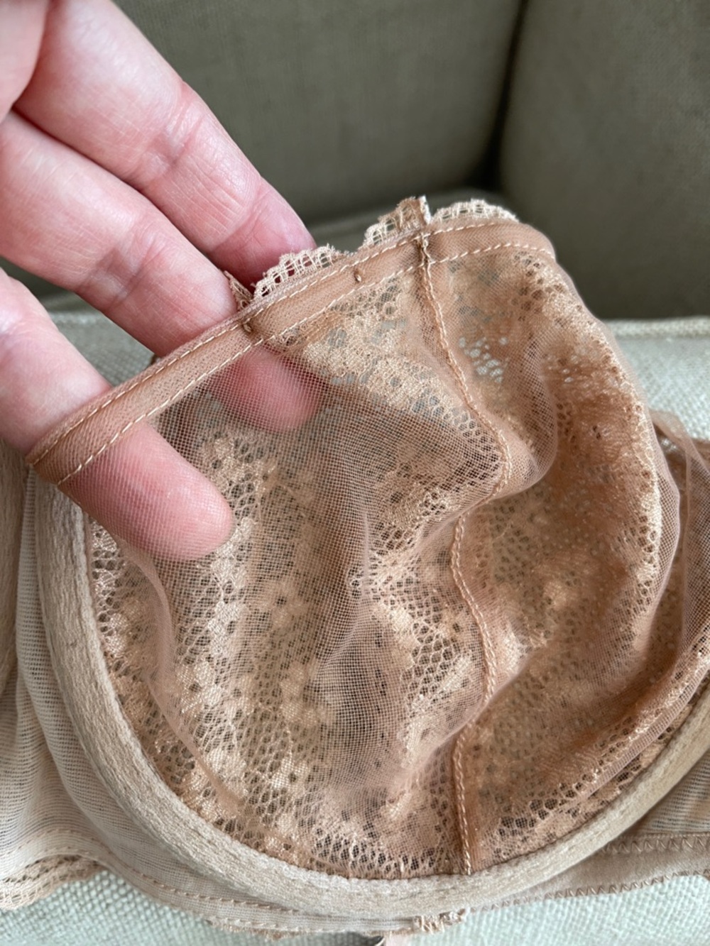 Isaac Mizrahi Lace Nude Fabtech Underwire Bra 36d View 6
